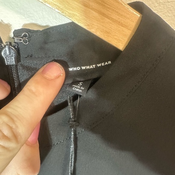 Who What Wear Black Ruffle Dress size Small - Picture 6 of 11